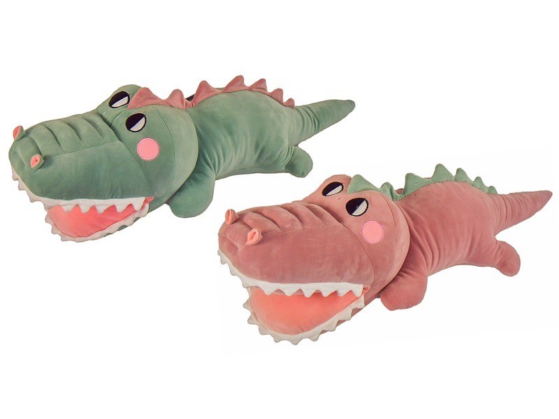 Plüss krokodil 95 cm — puha zöld játék