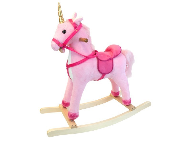 Rózsaszín unicornis hintaló 68 cm (GS090-U)