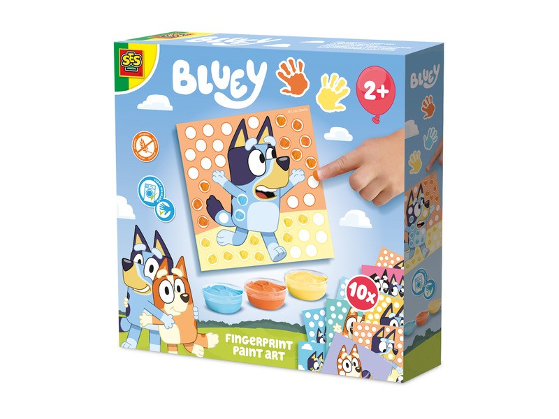 Bluey ujjfesték — élénk, vízzel lemosható színek