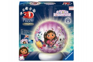 Puzzle 3D - Gabi babaháza éjjeli fény