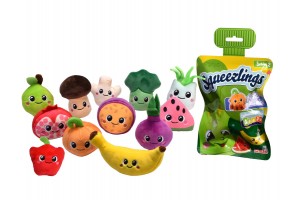 Squeezlings gyümi plüssök többféle