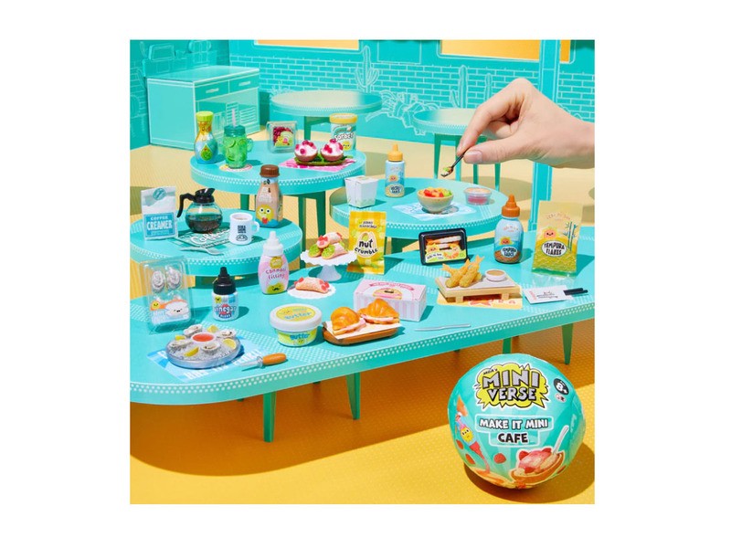 Miniverzum Mini étel kávézó 6. – miniatűr készlet