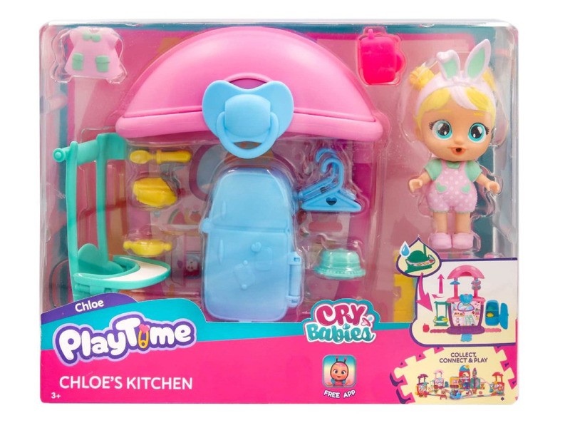 Cry Babies Playtime Chloe konyhája - játékbabával