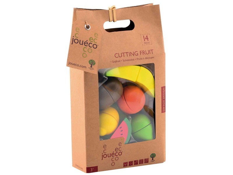 Vágható fa gyümölcsök készlet játékkéssel