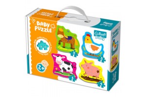 Trefl Kisállatok a farmon baba puzzle (3-6 db)