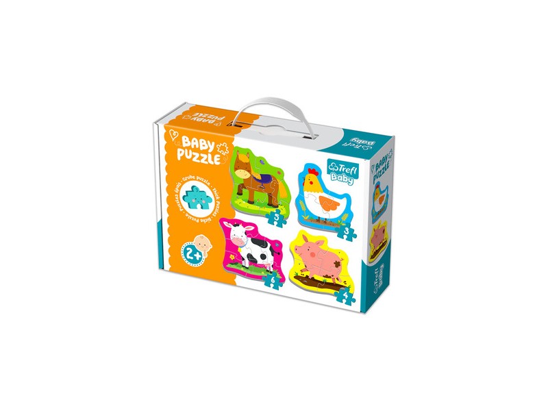 Trefl Kisállatok a farmon baba puzzle (3-6 db)
