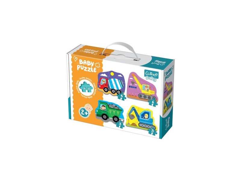 Trefl Munkagépek bébi forma puzzle - termékkép