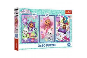 Trefl: Gabi színes napjai – 3 az 1-ben (3×80 db) puzzle