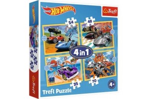 Trefl Hot Wheels 4 az 1-ben puzzle - termékkép