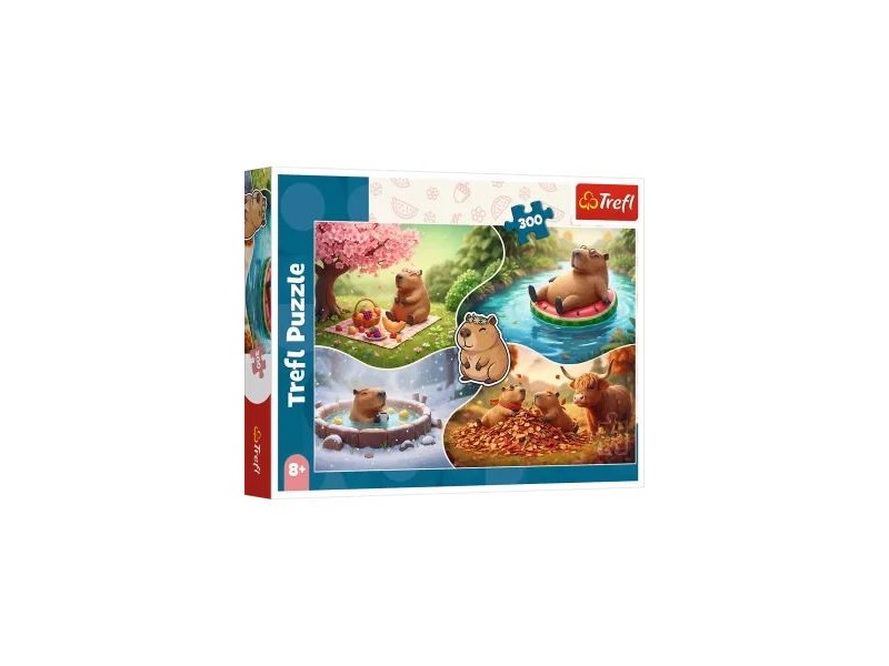 Trefl: Négy évszak kapibarákkal - 300 darabos puzzle