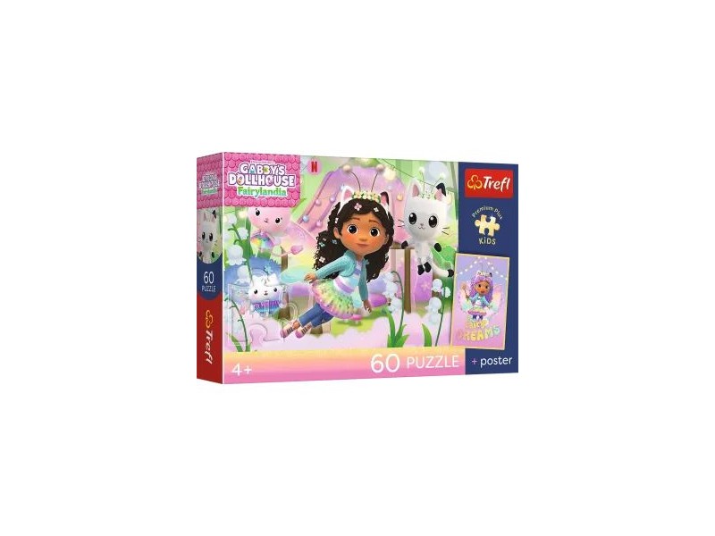 Trefl Premium Plus Kids – Gabi és a cicák, 100 db puzzle