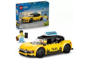 LEGO City Sárga taxi 60487 - nyitható csomagtartó