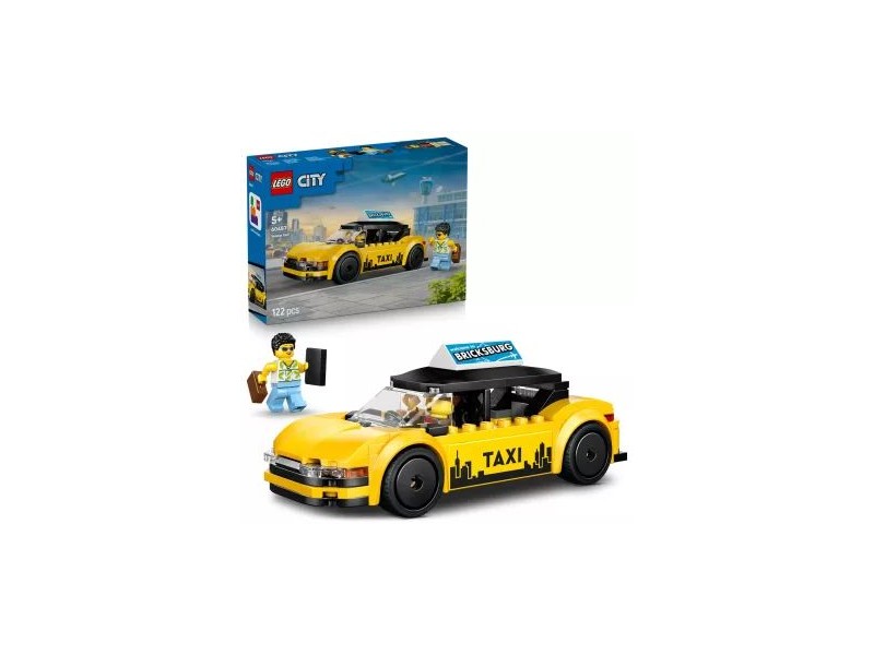 LEGO City Sárga taxi 60487 - nyitható csomagtartó