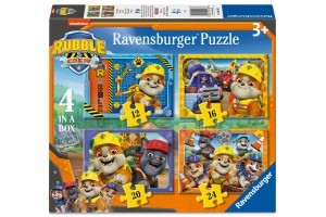 Puzzle 4in1 – Rubble és a csapat (Paw Patrol)
