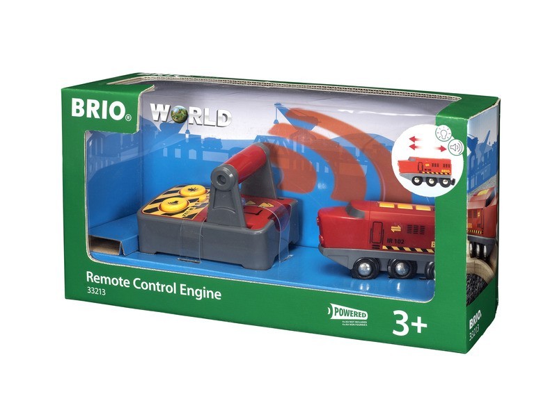 BRIO piros távirányítású mozdony - hang és fény