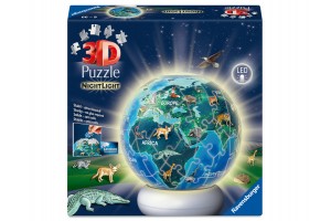 Puzzle 3D – A Föld éjszakai fénye