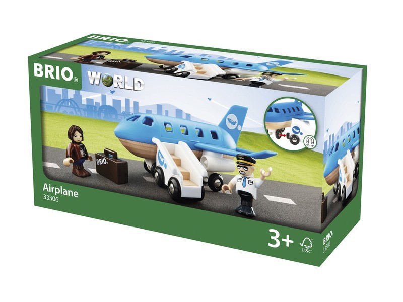 BRIO Repülőgép fa játék – felszállásra kész