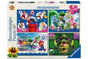 Super Mario puzzle 4x100 db - borítókép