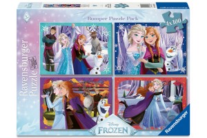 Frozen puzzle 4x100 db - Gyerek puzzle