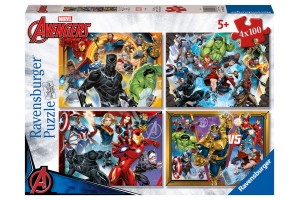 Puzzle 4x100 db - Avengers borítókép