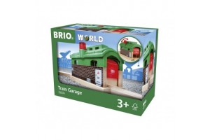 BRIO vonat garázs – nyitható garázsajtó játékvonatoknak
