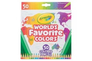 Crayola 50 db színes ceruza, előhegyezett