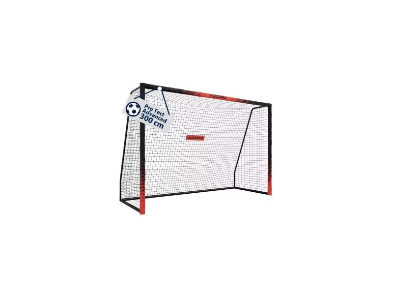 Hudora Pro Tect Advanced fém focikapu 300 cm - fekete-piros