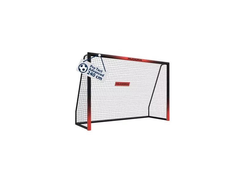 Hudora Pro Tect Advanced fém focikapu 240 cm - fekete-piros