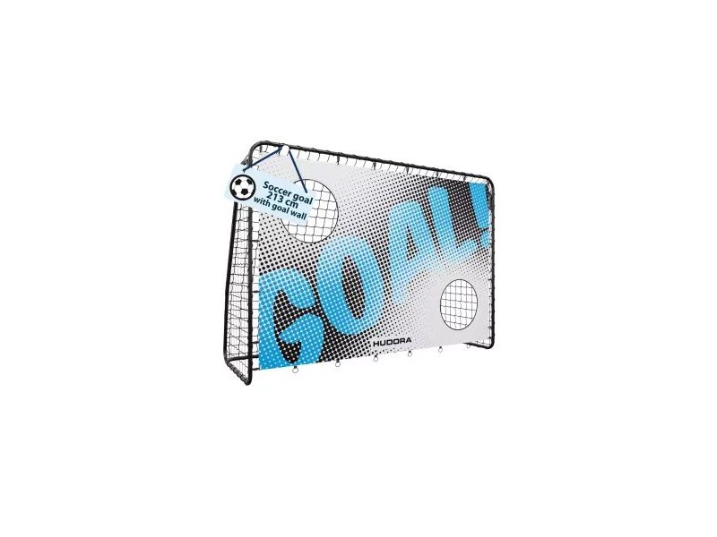 Hudora Motiv Goal fém focikapu 213 cm - fekete