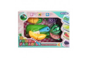 Műanyag vágható gyümölcs 10 darabos készlet