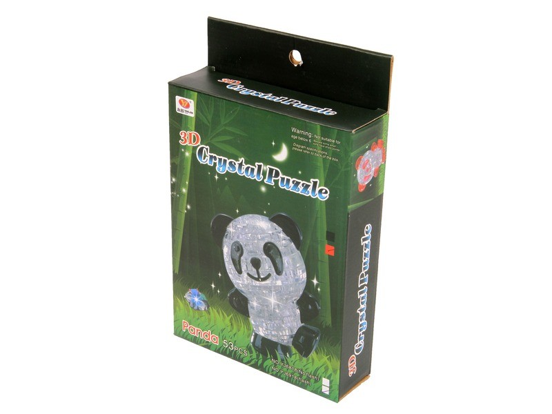 Panda 53 db világító kristály puzzle (többféle)