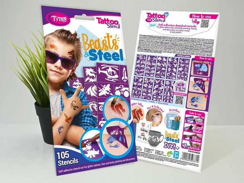 TyToo Beasts & Steel sablon szett - minták