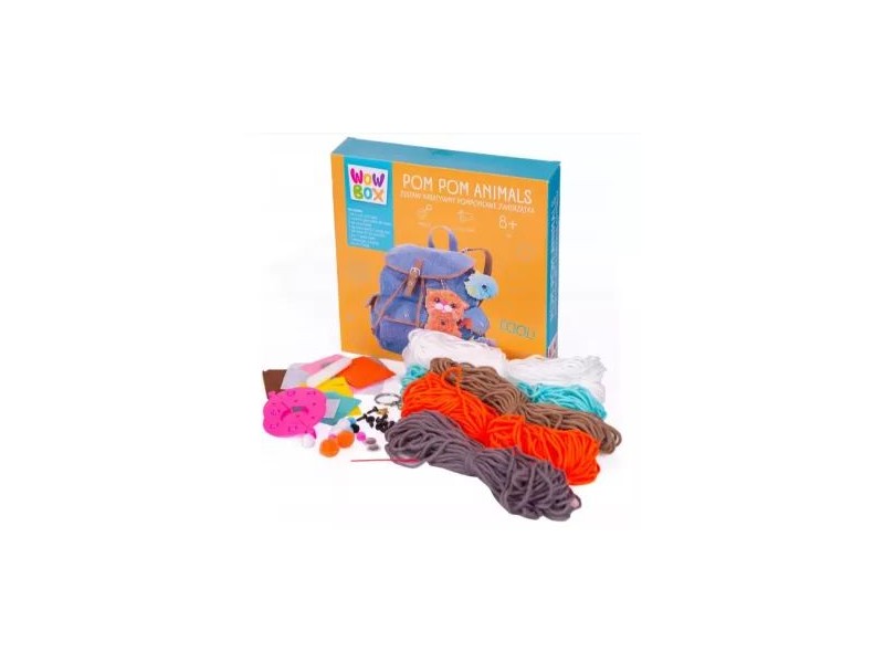 Wow Box - Állatkás pompon készítő készlet