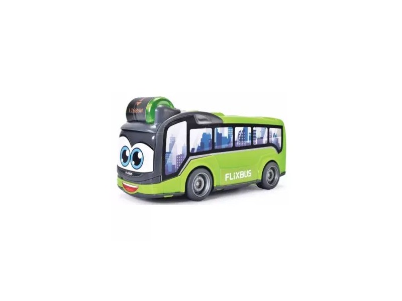 ABC Flixbus játék busz, 22 cm, mozgatható elemek