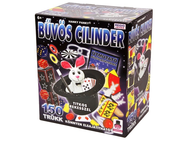 Magic Show bűvészdoboz — 150 trükkös cilinder