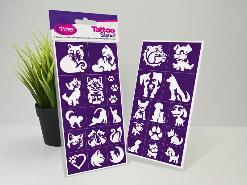 Cats & Dogs sablon szett – kutya és macska minták