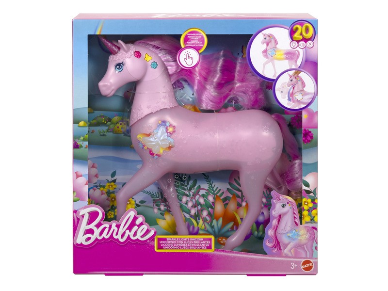 Barbie Dreamtopia pillangóvarázs unikornis - világító, fésülhető