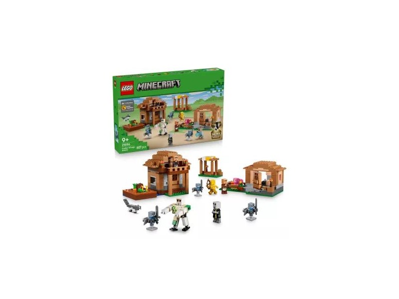 LEGO Minecraft 21596 – Idézőtámadás a faluban, 607 elem