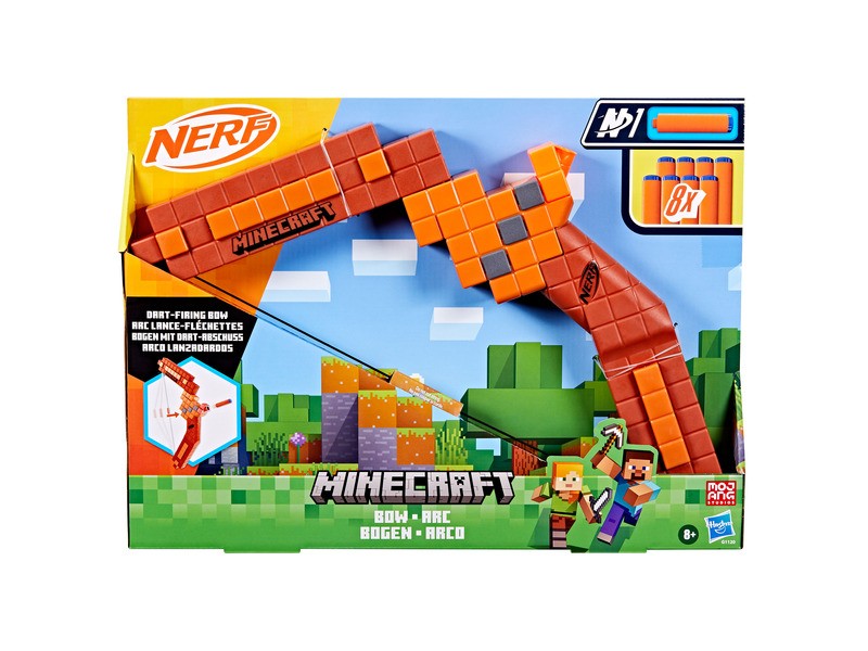 Nerf Minecraft Íj – habnyilakkal, gyerekbarát dizájn