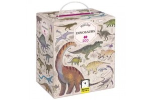 Dinoszauruszos 200 darabos kirakó - díszdoboz
