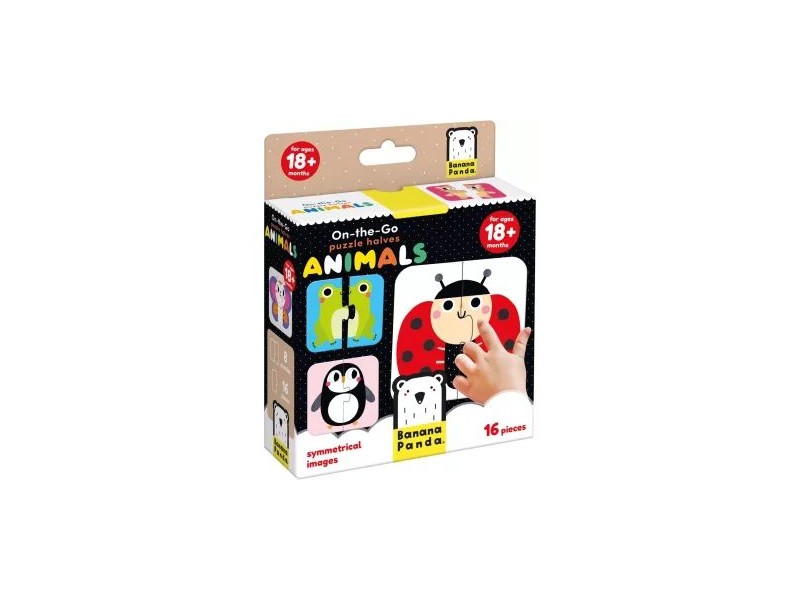 Úti kirakó – állatok, 8 puzzle, 16 nagy darab
