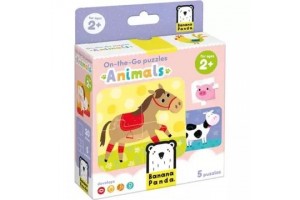 Úti kirakó - farmállatok, 5 puzzle, 20 darab