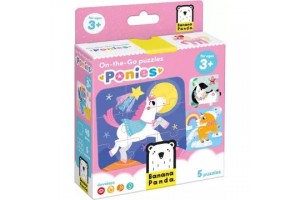 Úti pónis kirakó készlet - 5x9 db, 3+