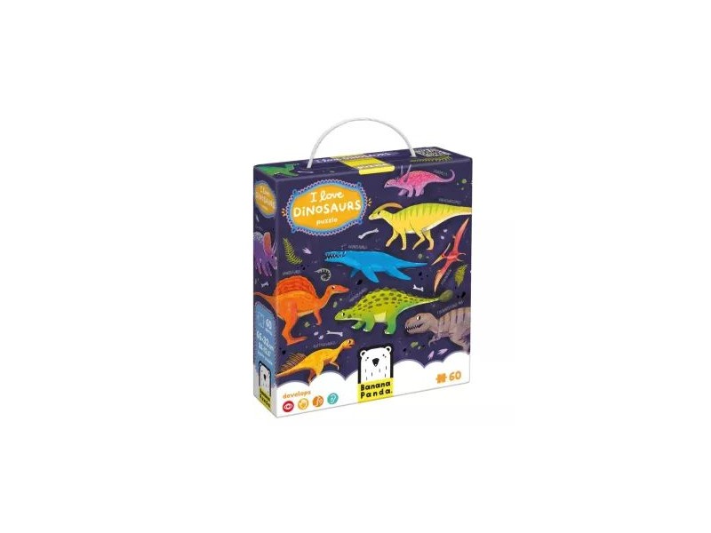 Imádom a dinókat - 60 db-os dinoszauruszos puzzle