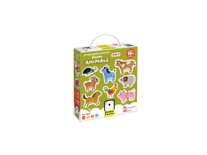 Haladó kirakó — Farm állatai, Banana Panda