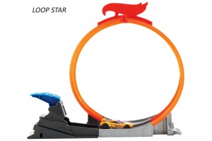 Hot Wheels trükkös pálya és fém kisautó