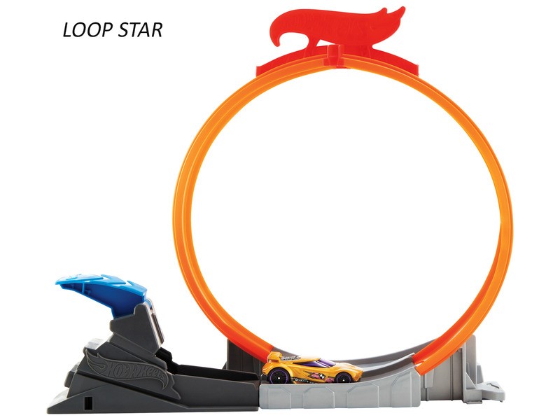 Hot Wheels trükkös pálya és fém kisautó