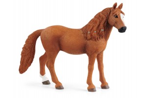 Schleich Német lovagló póni kanca - gesztenyebarna