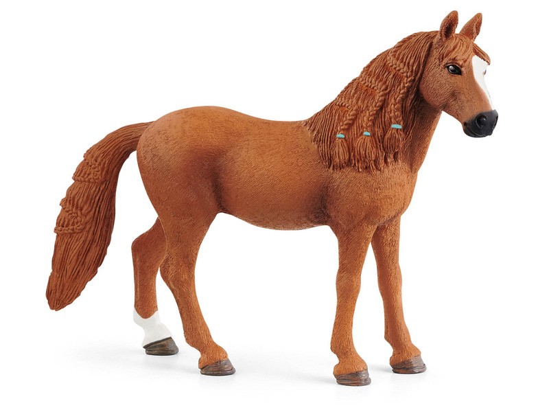 Schleich Német lovagló póni kanca - gesztenyebarna