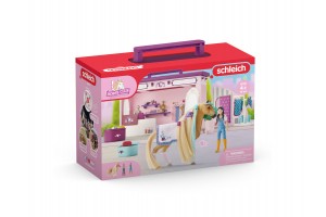 Schleich Lovasbolt - kézzel festett figura és kiegészítők